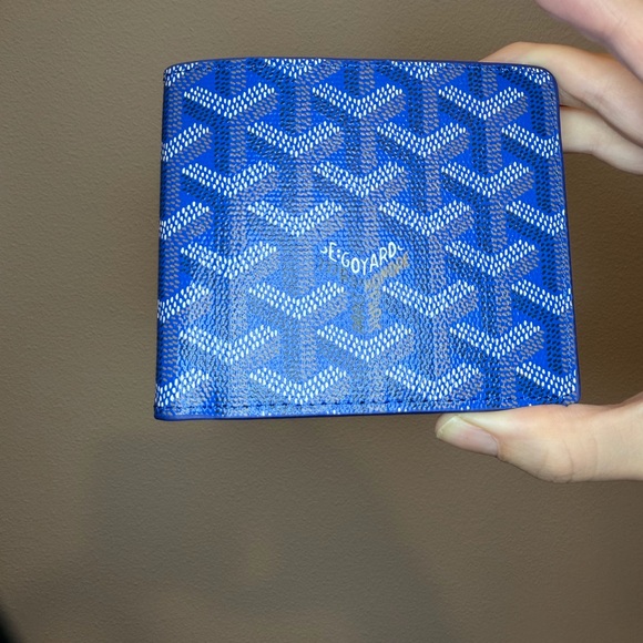Goyard Blue and Yellow Card Holder - Picture 2 of 4